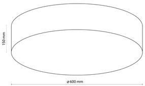 TK Lighting 1584 - Stropné svietidlo RONDO 4xE27/15W/230V