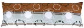 Bellatex Obliečka na relaxačný vankúš Lúč hnedá, 50 x 145 cm