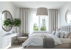 Závesné svietidlo Gaja, 1x béžové textilné tienidlo, (fi 44cm), w