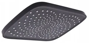 Erga Sami, dažďová hlavová sprchová hlavica 30x20 cm, čierna matná, ERG-YKA-BP.SAMI-XL-BLK