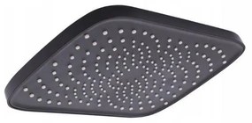 Erga Sami, dažďová hlavová sprchová hlavica 30x20 cm, čierna matná, ERG-YKA-BP.SAMI-XL-BLK