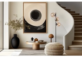 Stojacia lampa Paris, 3x medové sklenené tienidlo, B