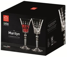 RCR MARILYN POHÁR NA VÍNO 260ML SADA 6 KS