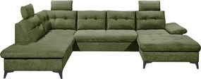 XXXLutz SEDACIA SÚPRAVA, textil, olivovozelená MID.YOU - Sedačky - 002220053713