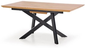 Rozkládací jídelní stůl Capital 160/200 cm zlatý dub/černý