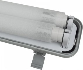 Sada hermetického svietidla LED žiarivky do garáže 120 cm povrchová montáž