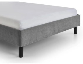 Sivá čalúnená jednolôžková posteľ bez roštu 120x200 cm Joker – Meise Möbel