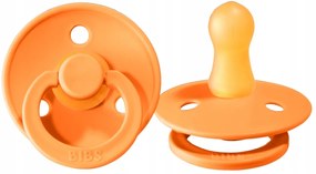 Kaučukový cumlík BIBS Colour 0m+ Farba: oranžová