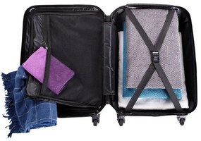 Rogal Strieborný luxusný kufor do lietadla "Luxury" - M (35l)