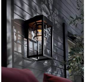 Kichler KL-HONE-S-BKT - Vonkajšie nástenné svietidlo HONE S 1xE27/60W/230V IP44