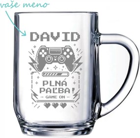 Pieskovaný polliter na pivo Game on