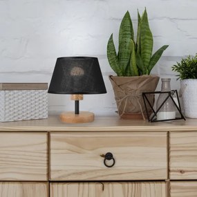 Brilagi - LED Stolná lampa ANTHONY 1xE14/40W/230V dub/čierna