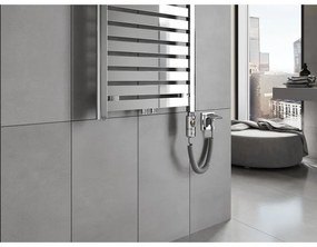 Mexen Uran, elektrické vykurovacie teleso 800x500 mm + vykurovacia tyč 300 W, chrómová, W105-0800-500-2300-01