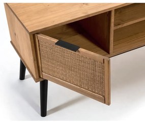 TV stolík z borovicového dreva 180x52 cm Natasha – Marckeric