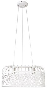 RABALUX Závesný kovový luster na drôte ALESSANDRA, biely
