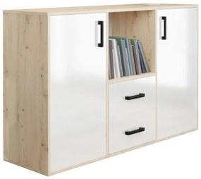 Komoda Herakles 1 Artisan/biely lesk