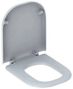 GEBERIT Selnova Square Comfort bezbariérové WC sedátko bez pozvoľného sklápania, z Duroplastu, biela, 500.793.01.1