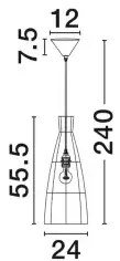 Moderný luster Niro 24