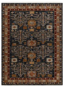 Koberec KESHAN strapce / rám 6174/53511 granátový / bordový