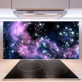 Sklenený obklad Do kuchyne Abstrakcia vesmír art umenie 125x50 cm
