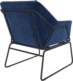 Modré zamatové kreslo Avery – Støraa