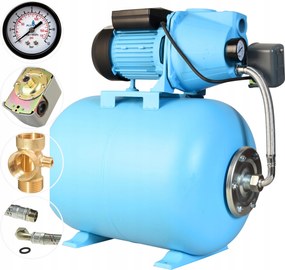 Hydrofor 50 L Na Vodu 370 W 42 L/min, Čerpadlo S Príslušenstvom Hadica, Hotová Sada