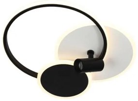 LED Stmievateľné svietidlo LED/65W/230V 3000-6500K biela/čierna + diaľkové ovládanie