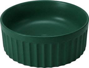 Závesná WC misa + umývadlo na dosku REA DUO, zelená matná