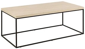 Konferenční stolek Barossa 110 cm travertin/černý