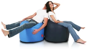 EF1031 Ecopuf Sedací vak ECOPUF - SAKO - ekokoža E10 - Modrá