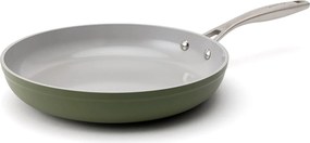 Elmich Nepriľnavá keramická panvica Zen Ø 26 cm – olivovozelená