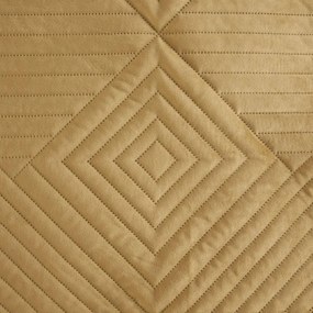 Dekorstudio Zamatový prehoz na posteľ SOFIA2 v medovozlatej farbe Rozmer prehozu (šírka x dĺžka): 170x210cm
