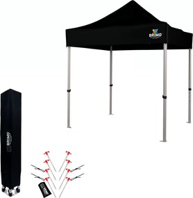 BRIMO Hliníkový Nožnicový stánok skladací bez stien | BRIMO Exclusive Alu 2x2 m - bez stien - Čierna 32