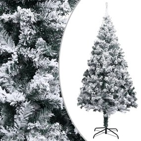 Umelý vianočný stromček, zasnežený, zelený 400 cm, PVC 328479