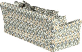 Poťah na sedačku Tomelilla (rozkladacia) farba produktu modrá látka zapletaná, vzorované