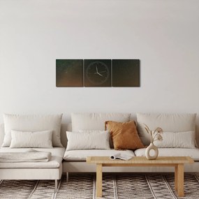 Obraz mliečnej cesty (s hodinami) (90x30 cm)