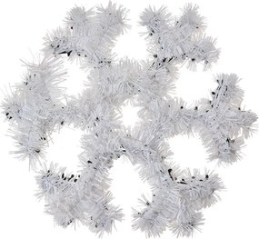 Vianočná dekorácia biela snehová vločka - 29*29*1 cm