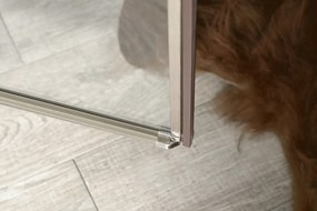 Gelco Gelco, ANTIQUE sprchové dvere 800mm, číre sklo, pravé, bronz, svetlý odtieň, GQ1380RCL