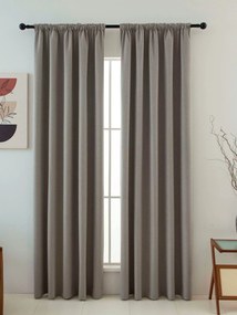 Blackout závesy Ricardo prírodné - 140 x 250 cm (2ks) - riasiaca stuha
