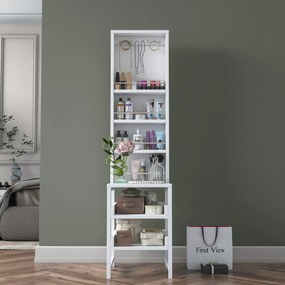 Toaletný stolík Bjorno (biela). Akcia -17%. Vlastná spoľahlivá doprava až k Vám domov. 1127588