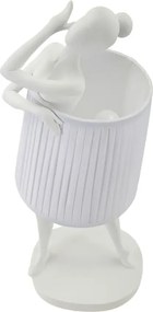 Stolná lampa Balet 62,5 cm biela