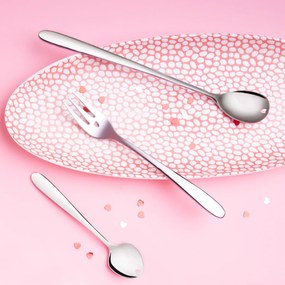 Latte lyžičky so srdiečkom 6 ks set - Love Cutlery - 116606