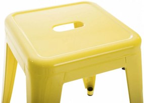 Stohovateľná kovová stolička Arm - Žltá