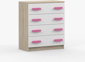 Komoda SCOUT - dub sonoma/biela (viac variant)