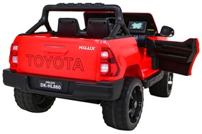 RAMIZ Elektrické autíčko Toyota Hilux DK-HL860 - červená - motor 4x45W - BATÉRIA - 1x12V14Ah - 2024