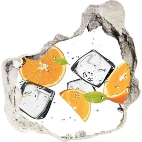 Samolepiaca nálepka betón Pomaranče s ľadom nd-p-50150012