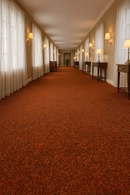 Beaulieu International Group, Koberec metráž Primavera 412, na mieru, šíře 4m, oranžová, resine, chodba / predsieň
