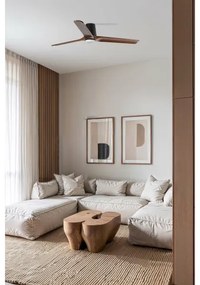 FARO33839WT-1TW-LED stmievateľný ventilátor HEYWOODTUBL 10W/230V borovica/čierna