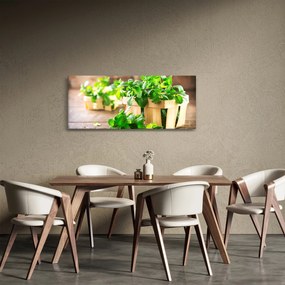 Obraz čerstvej mäty (120x50 cm)