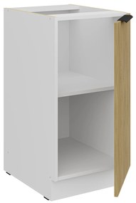 Dolná kuchynská skrinka Carminia 40 D 1F BB (dub cremona + biela). Akcia -16%. Vlastná spoľahlivá doprava až k Vám domov. 1128050